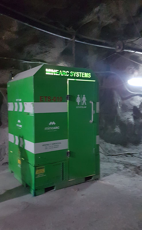 EnviroLAV underground mine toilet portable