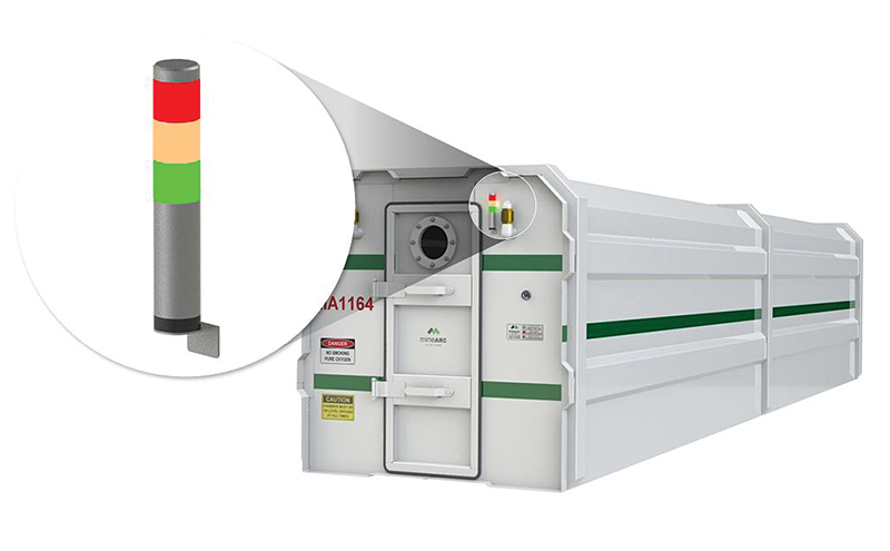 Methane Shut-Off System and Detection for Tunnel Refuge Chamber Methane Gas Detector Tunnelling