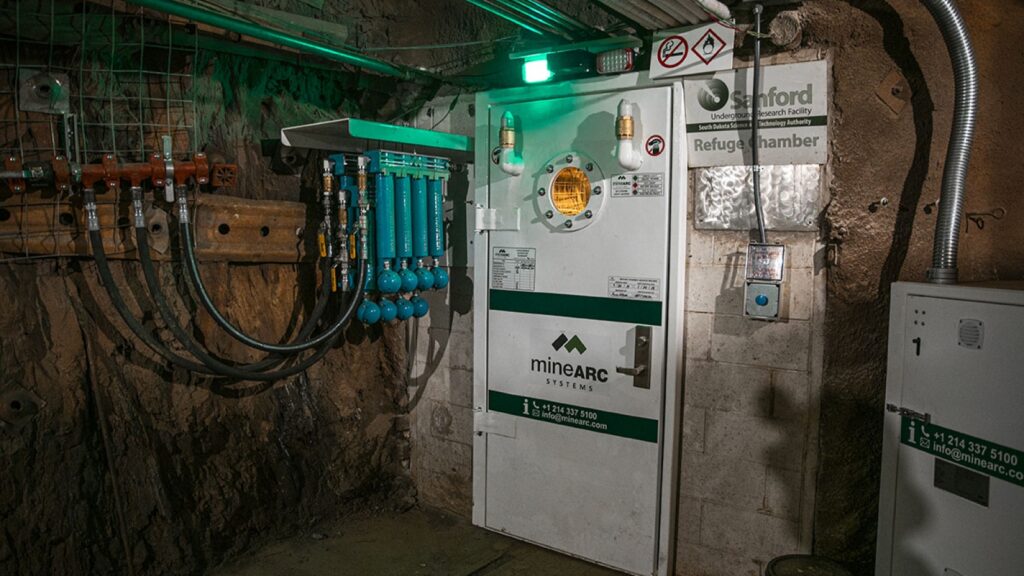 Refuge Chamber Entrance Sanford Underground Research Facility - Must Credit Photo by Nick Hubbard 09.10.2019