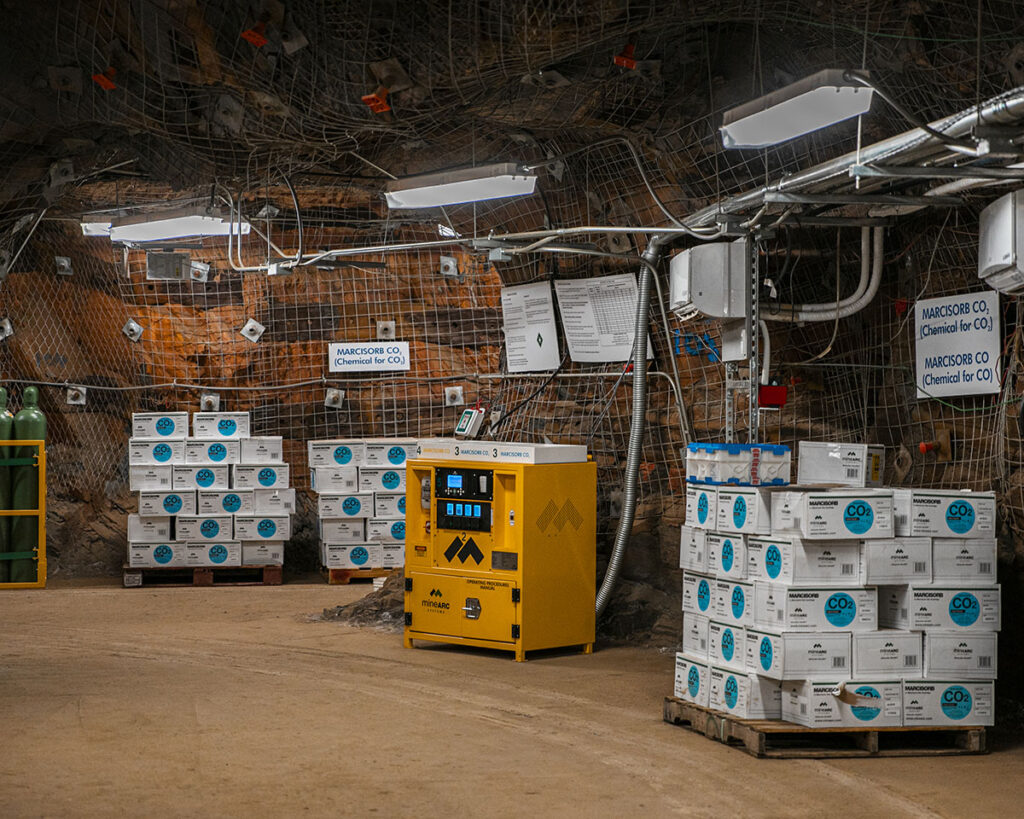 Refuge Chamber Internal Sanford Underground Research Facility - Must Credit Photo by Nick Hubbard 09.10.2019