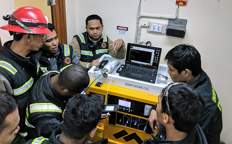 minearc-systems-Underground ERTs Undergo Refuge Chamber Service Training-aura-fx-digital-gas-monitor